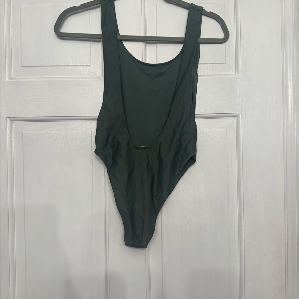 aerie Dark Green One-Piece Swimsuit